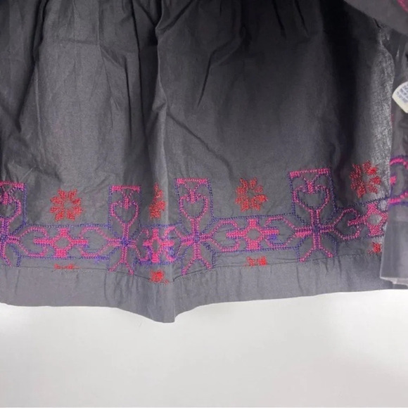 American Eagle Outfitters Grey Cotton Embroidered Mini Skirt Women's Size Small - Picture 6 of 6